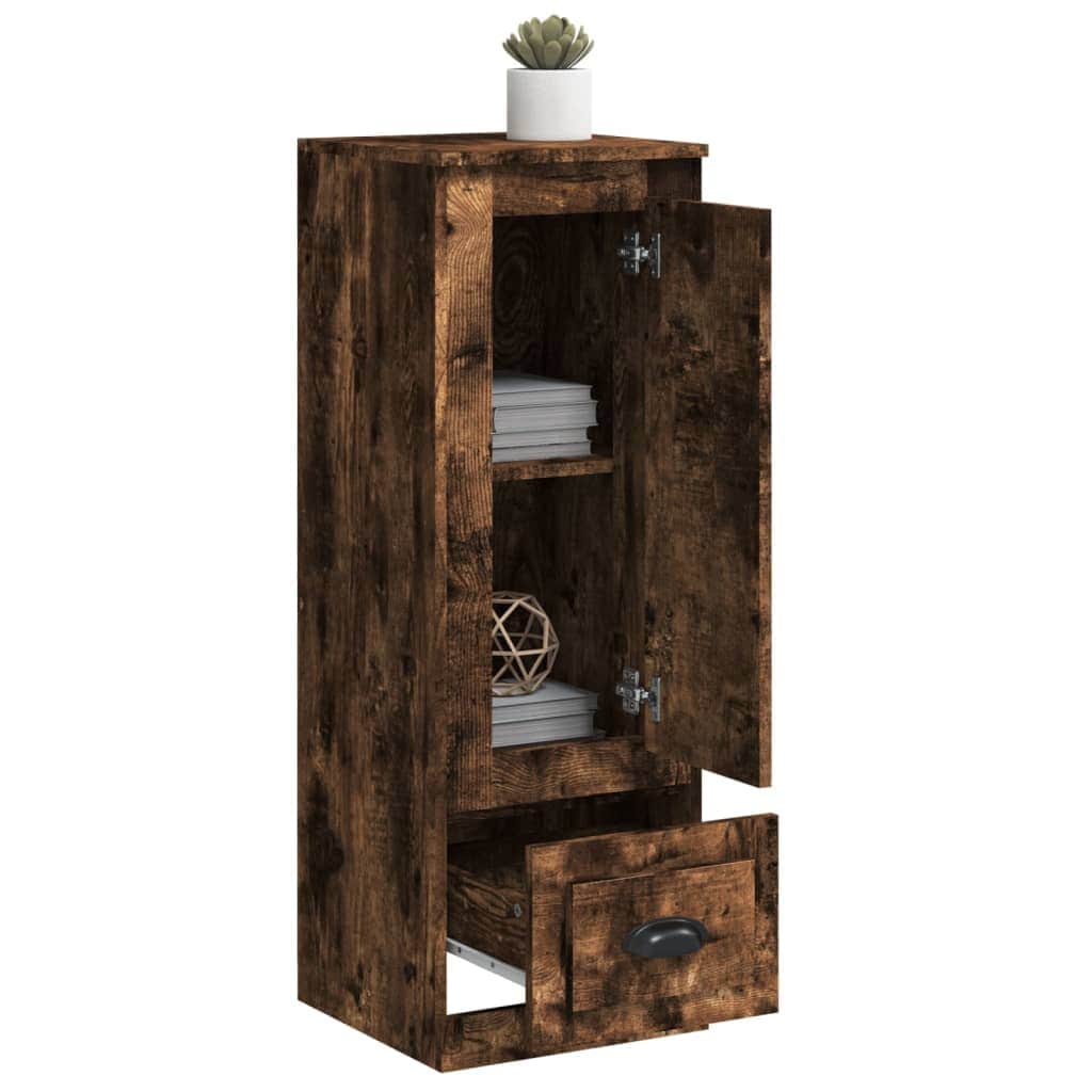 Contemporary White Highboard in Engineered Wood
