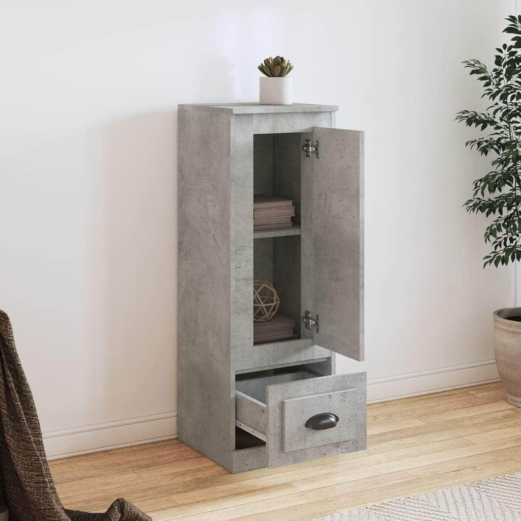 Contemporary White Highboard in Engineered Wood