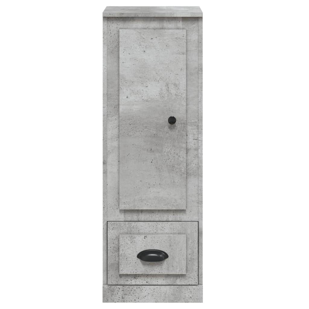 Contemporary White Highboard in Engineered Wood