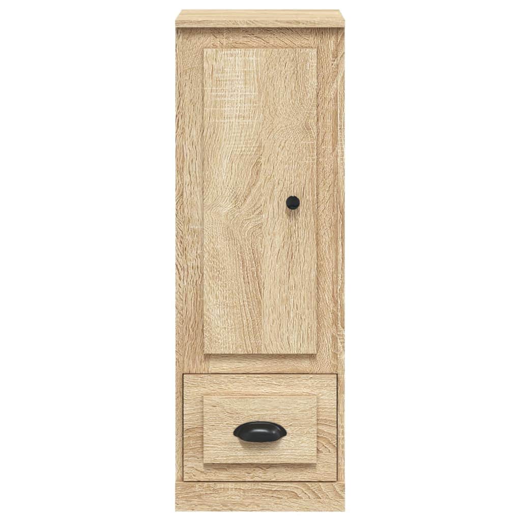 Contemporary White Highboard in Engineered Wood