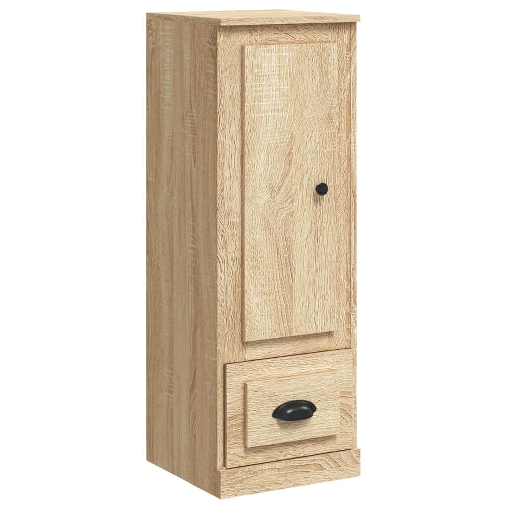Contemporary White Highboard in Engineered Wood