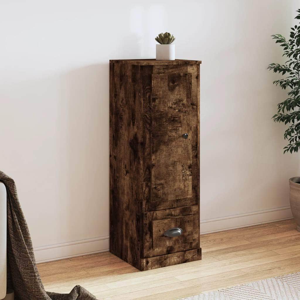 Contemporary White Highboard in Engineered Wood