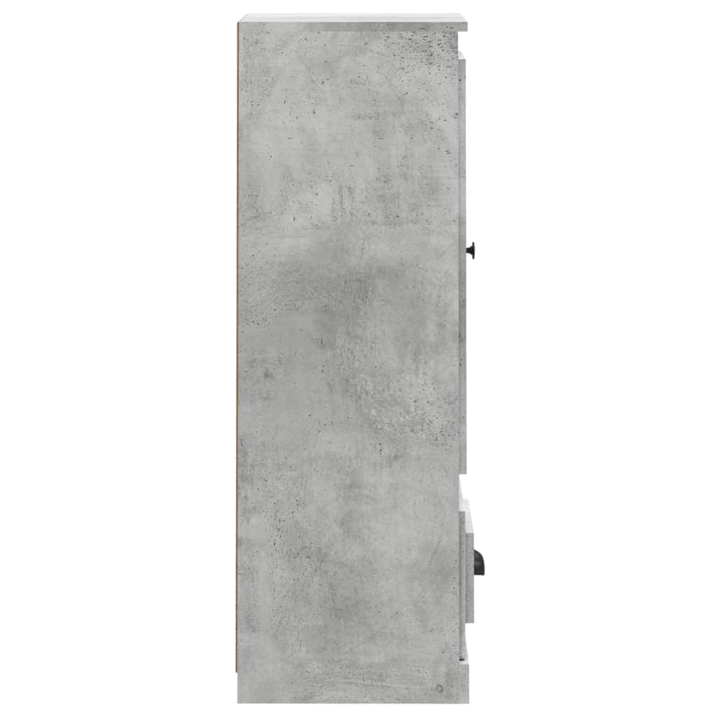 Contemporary White Highboard in Engineered Wood