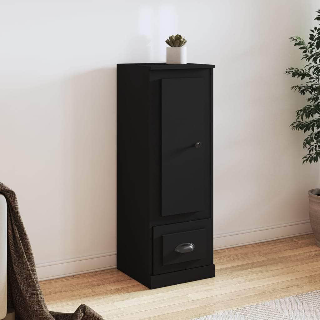 Contemporary White Highboard in Engineered Wood