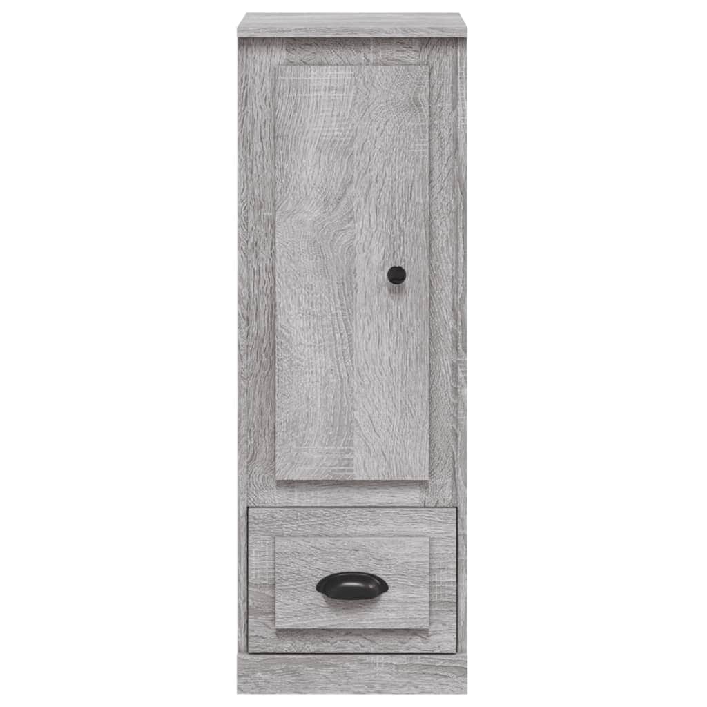 Contemporary White Highboard in Engineered Wood