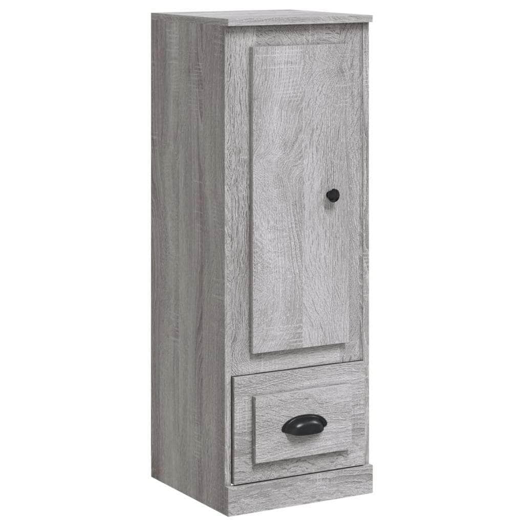 Contemporary White Highboard in Engineered Wood