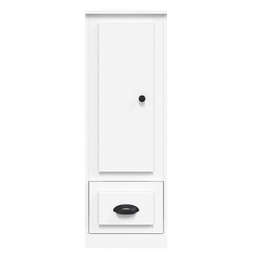 Contemporary White Highboard in Engineered Wood