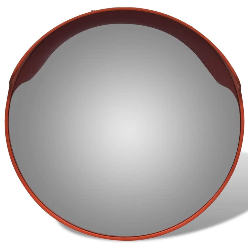 Convex Traffic Mirror PC Plastic Orange Outdoor