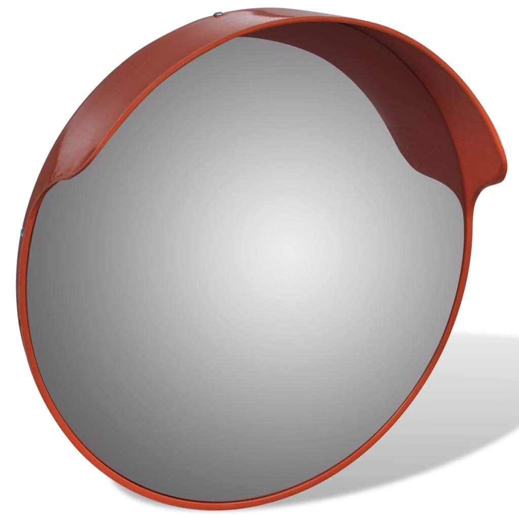 Convex Traffic Mirror PC Plastic Orange Outdoor