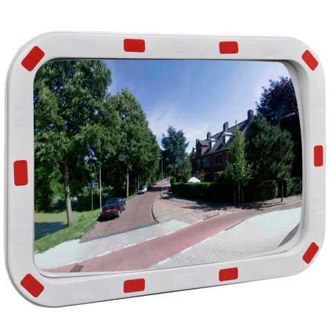 Convex Traffic Mirror Rectangle with Reflectors S