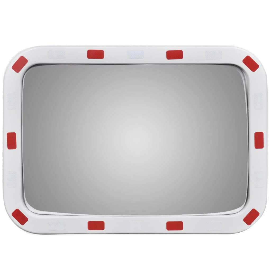 Convex Traffic Mirror Rectangle with Reflectors S