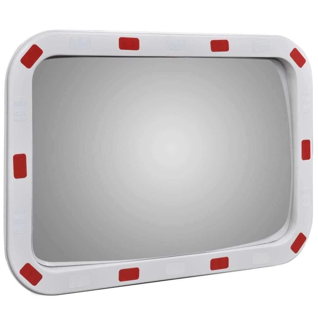 Convex Traffic Mirror Rectangle with Reflectors S