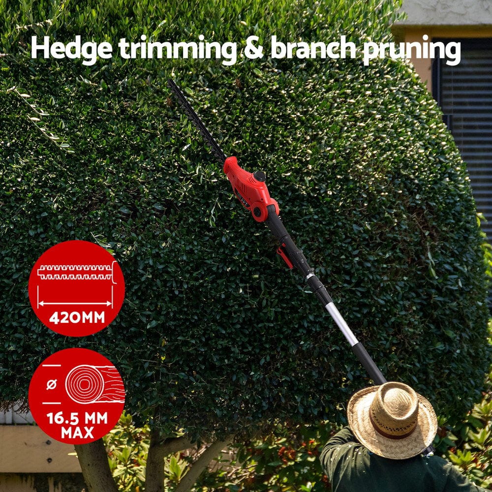 Cordless Pole Hedge Trimmer Garden Pruner Electric Cutter - Chainsaws - photo 9