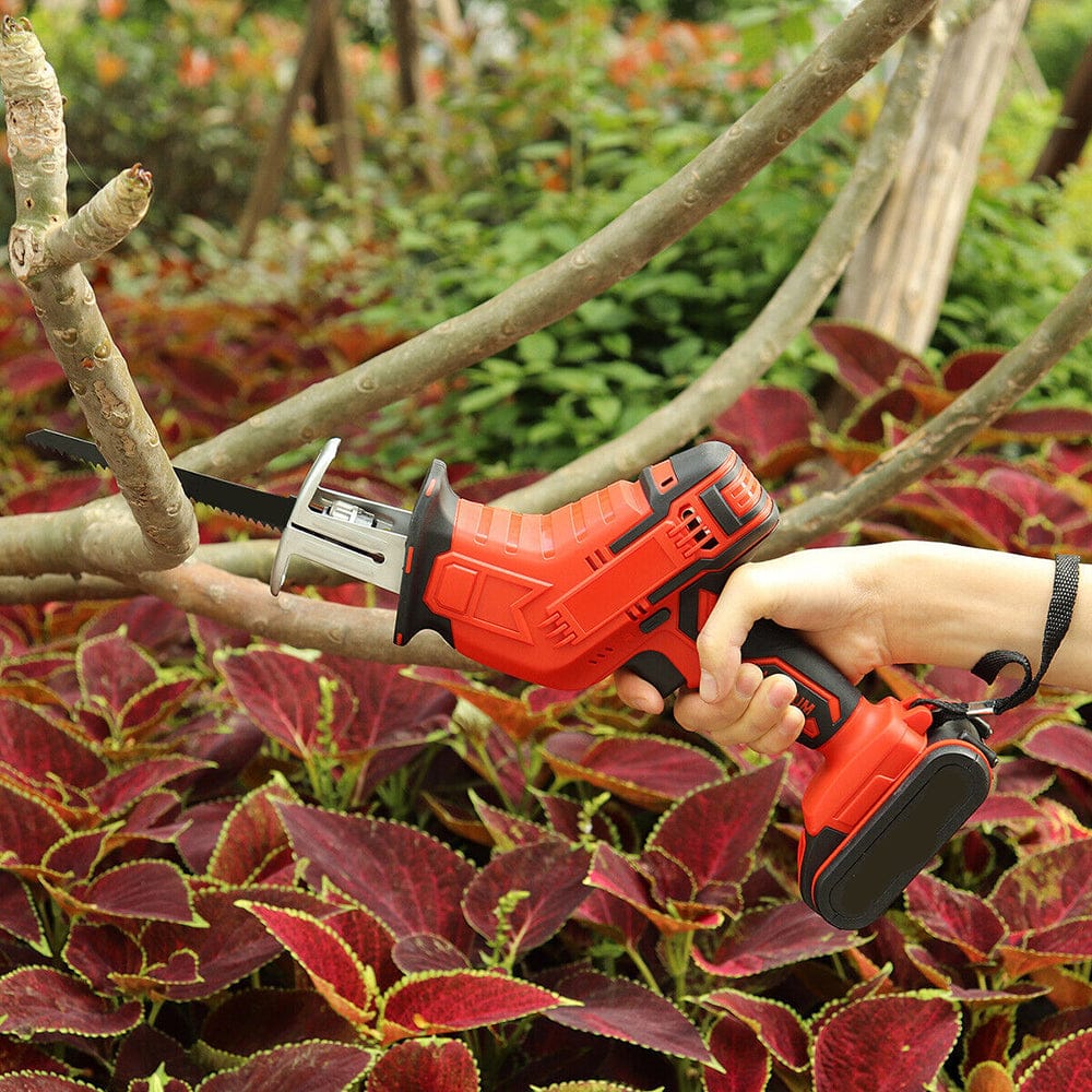 Cordless Electric Reciprocating Saw Cutter Red with Blades Included | Red colour - photo 14
