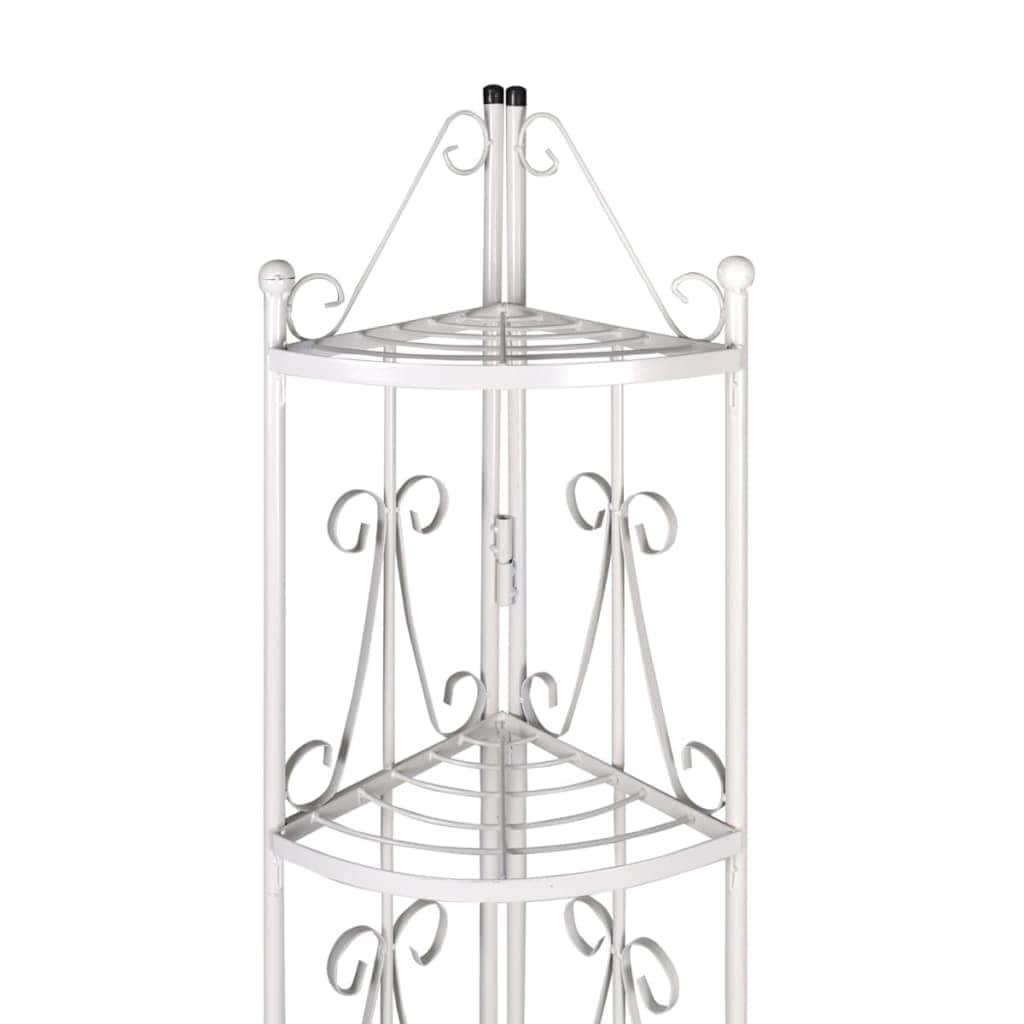 Corner Plant Rack White
