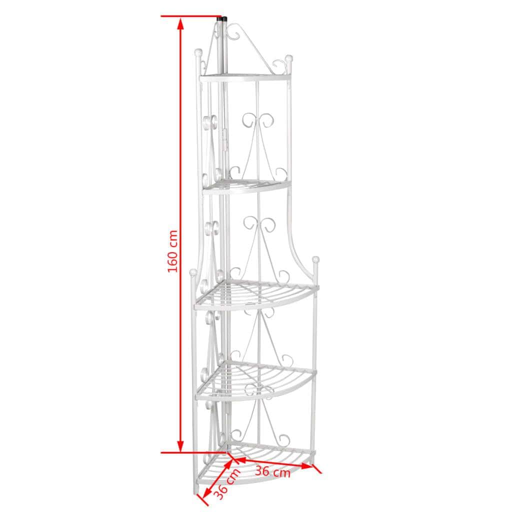 Corner Plant Rack White - Simple deals