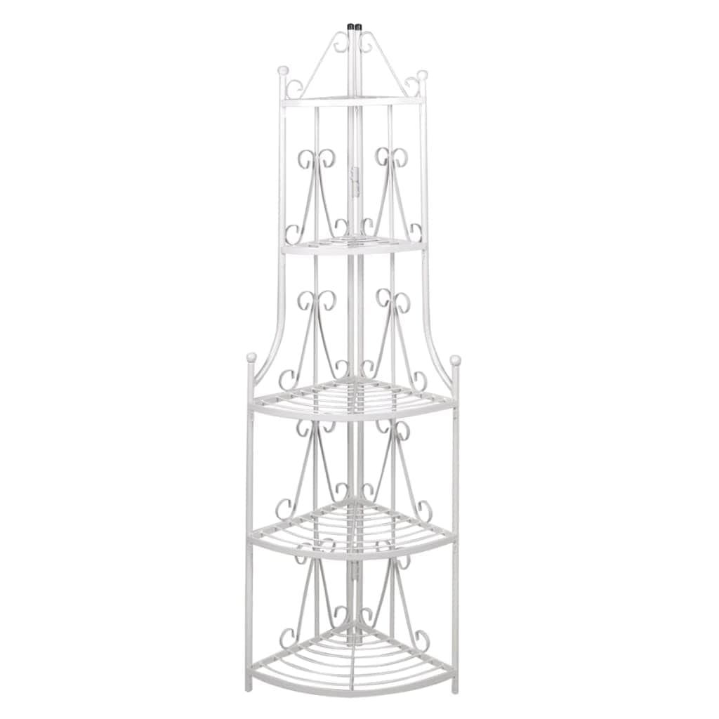 Corner Plant Rack White - Simple deals