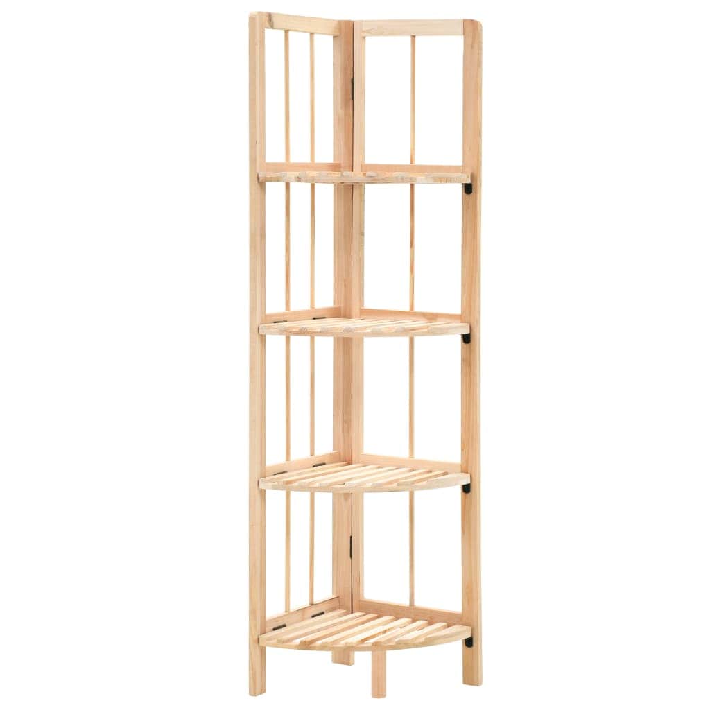 Corner Shelf Cedar Wood - Bookcases & Standing Shelves