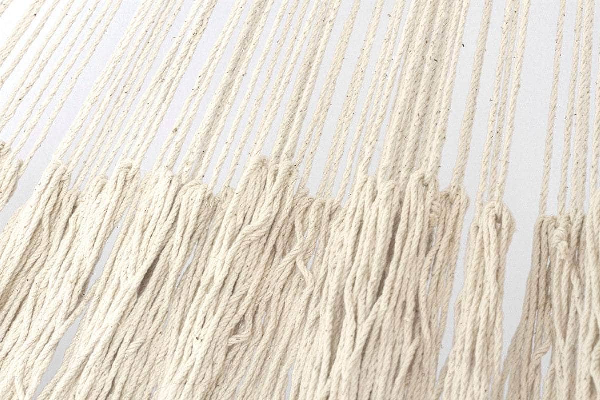 Cotton Hammock With Crocheted Tassels - King Size Marble