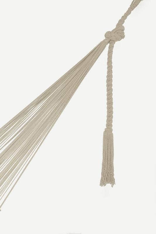 Cotton Hammock With Crocheted Tassels - King Size Marble