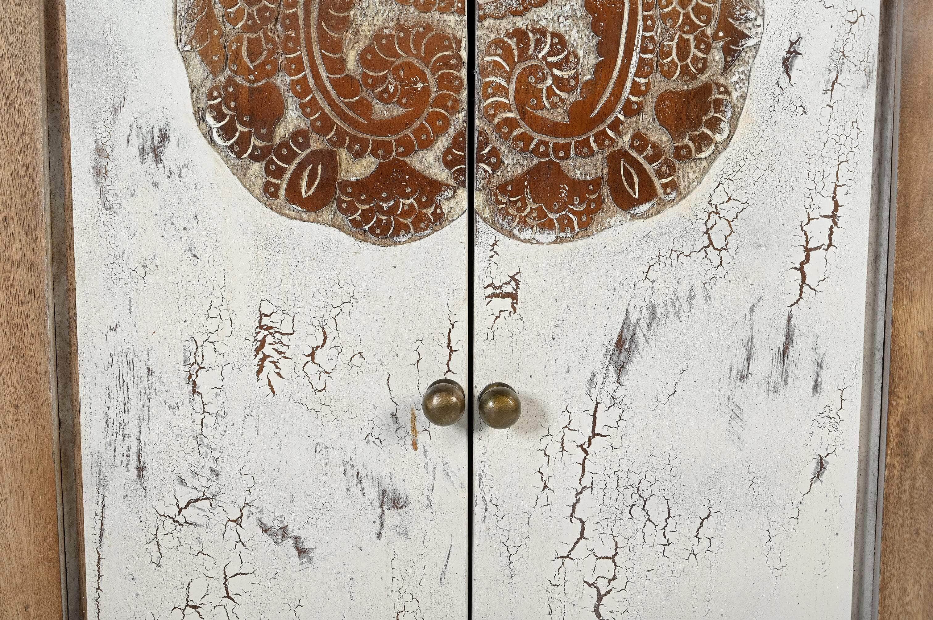 Cowhide Patchwork Chest Of Drawers