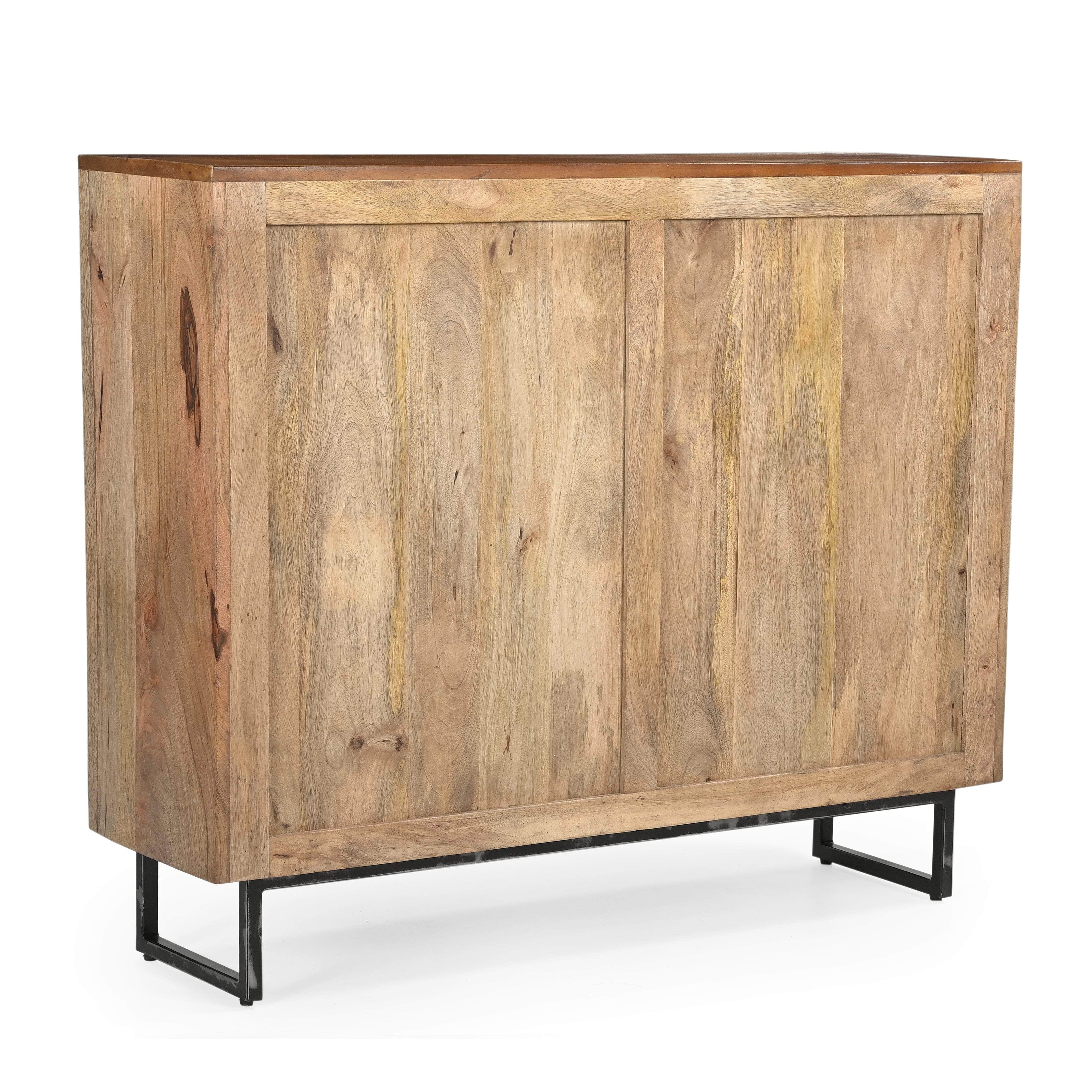 Cowhide Patchwork Chest Of Drawers