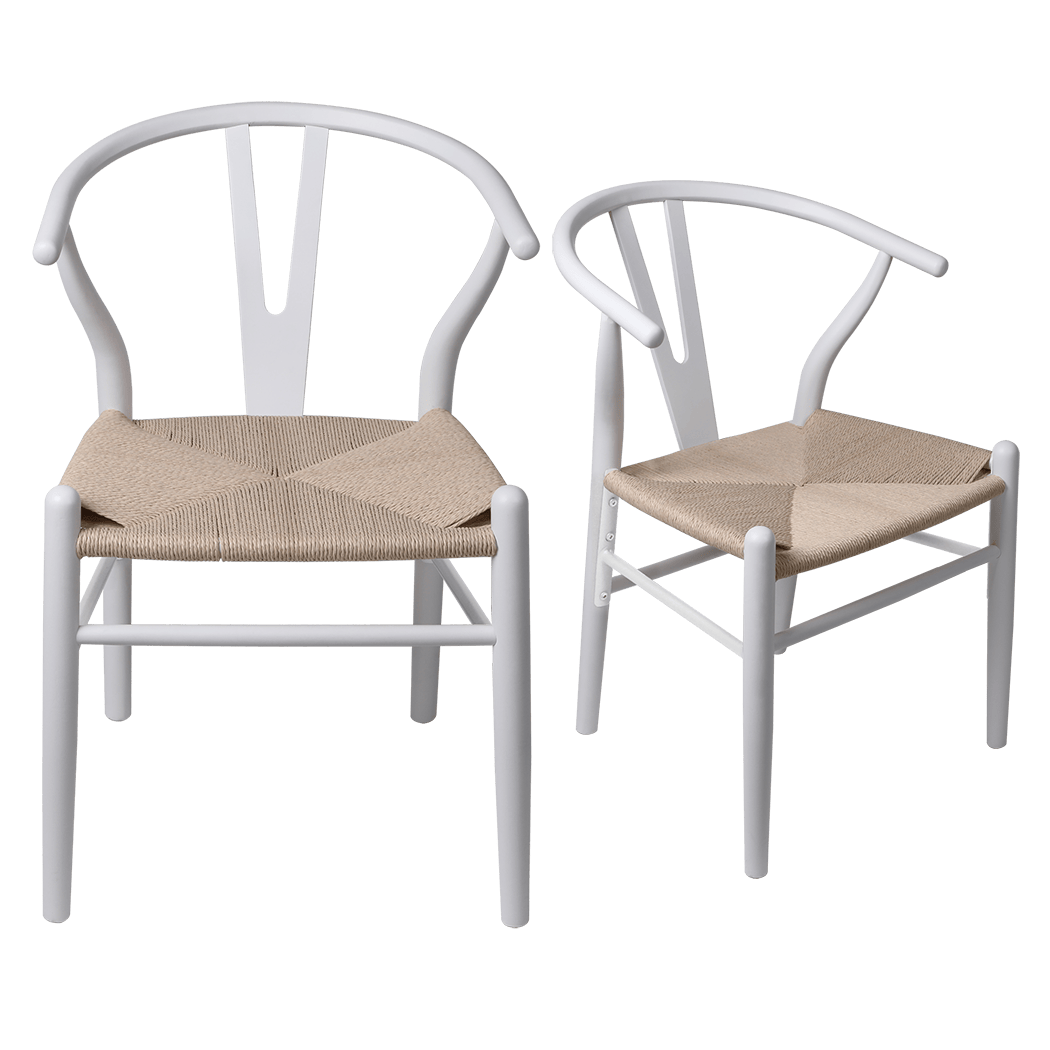 Cozy 6x Dining Chairs Wooden Hans White  Soft Cushion Classic