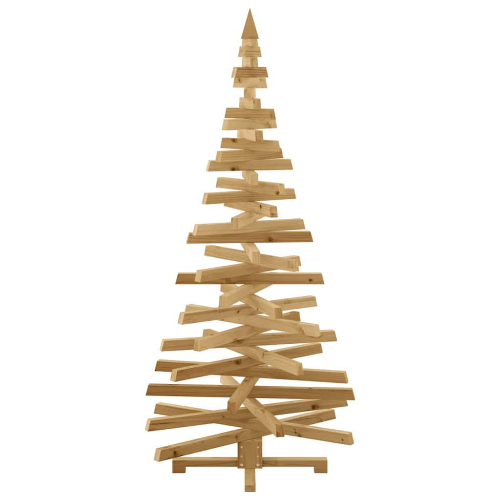 Cozy Christmas Trees with Stand Brown 180cm Solid pine wood - Designer