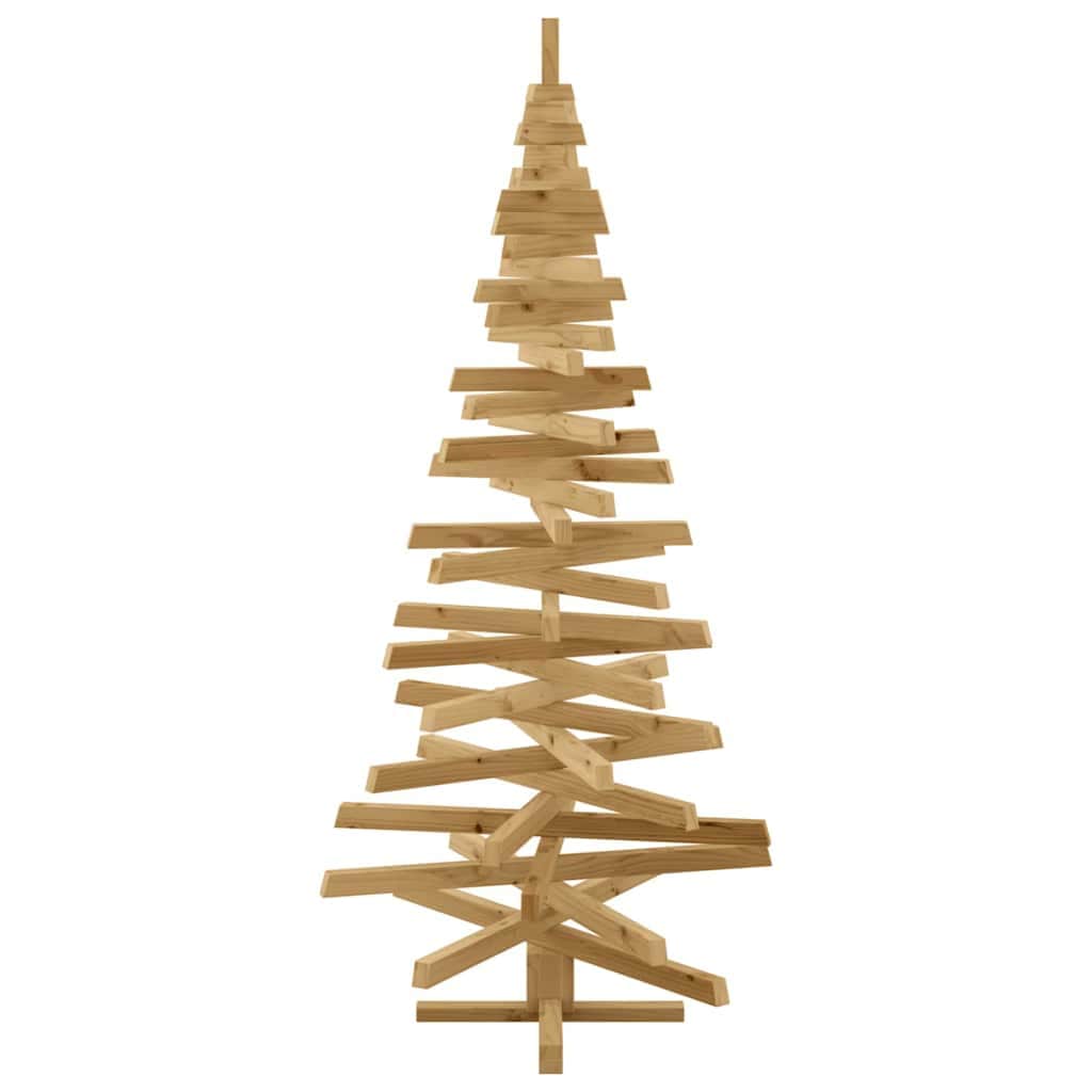 Cozy Christmas Trees with Stand Brown 180cm Solid pine wood - Designer