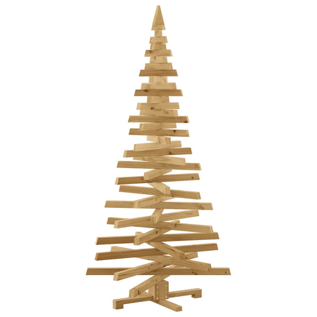 Cozy Christmas Trees with Stand Brown 180cm Solid pine wood - Designer