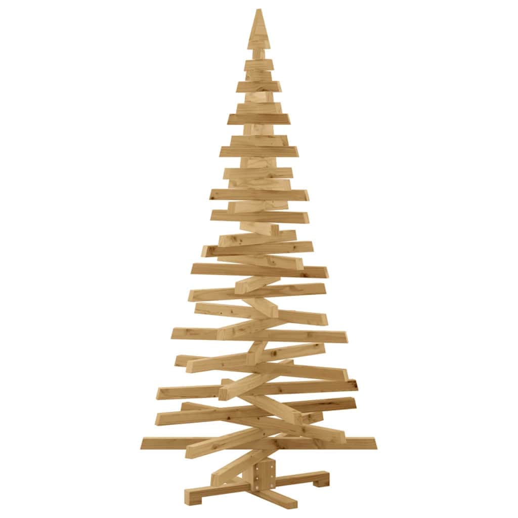 Cozy Christmas Trees with Stand Brown 180cm Solid pine wood - Designer