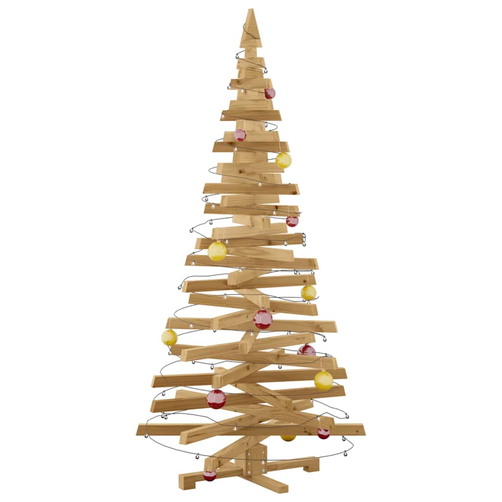 Cozy Christmas Trees with Stand Brown 180cm Solid pine wood - Designer