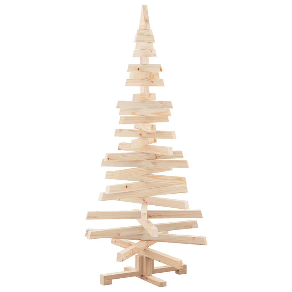 Cozy Christmas Trees with Stand Natural 150cm Solid pine wood - Durable