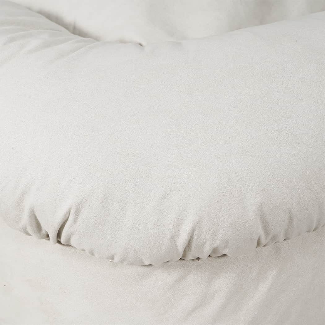 Cozy Convertible Lounge Floor Sofa Bed  Wood Finish Classic