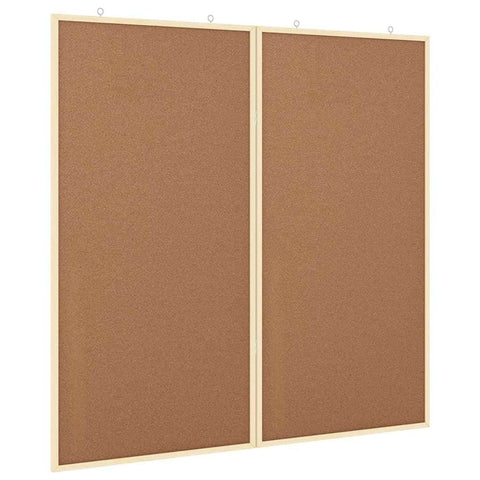 Cozy Cork Board Folding Brown  Solid pine wood - Home Dacor Essential