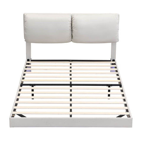 Cozy Double Floating Bed Frame  Space-Saving Design Classic