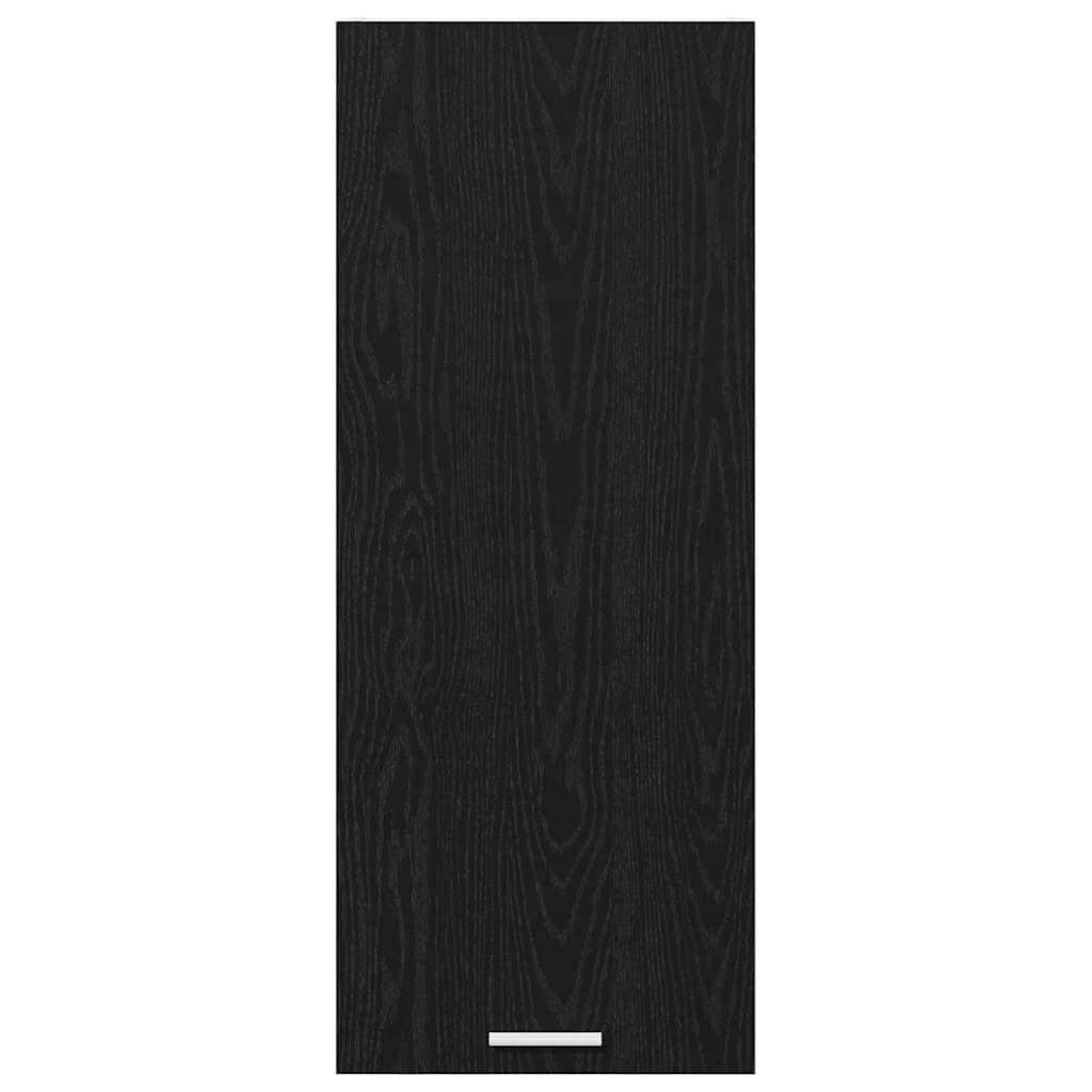 Cozy Hanging Cabinet Riga Black Oak Engineered Wood - Home Dacor