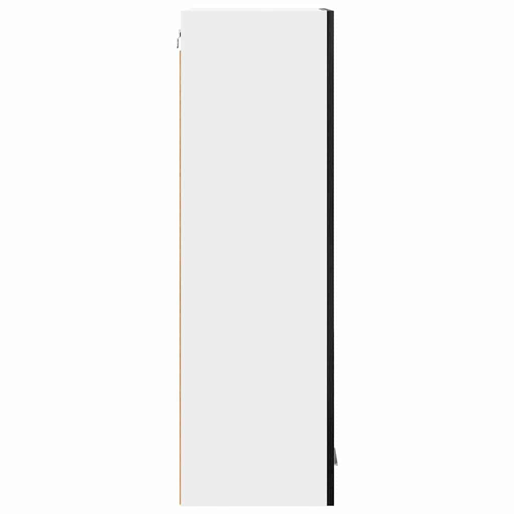 Cozy Hanging Cabinet Riga Black Oak Engineered Wood - Home Dacor | Black colour