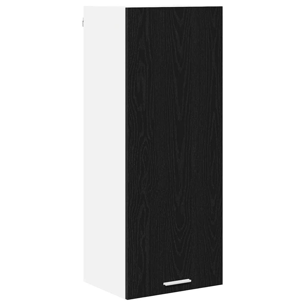 Black colour - Cozy Hanging Cabinet Riga Black Oak Engineered Wood - Home Dacor