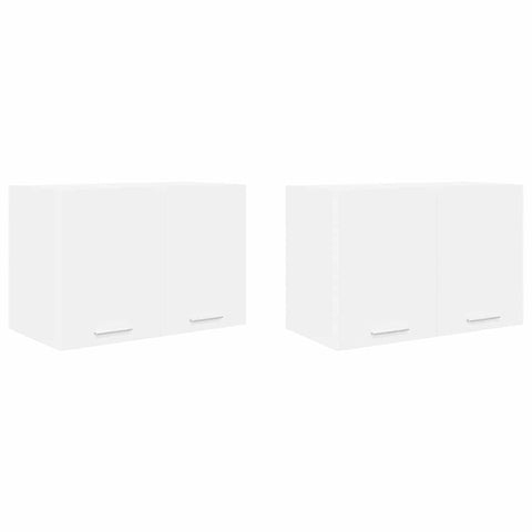 Cozy Hanging Cabinet with Shelf Riga 2 pcs White - Durable