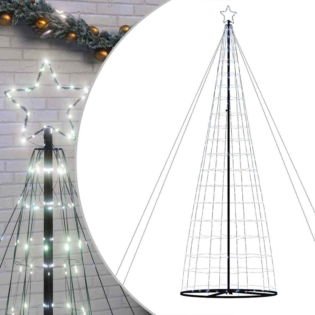 Cozy LED Christmas Tree Cool White Iron - Comfortable Design