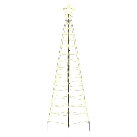 Cozy LED Christmas Tree with Ground Spikes Warm White 250cm Iron - Designer