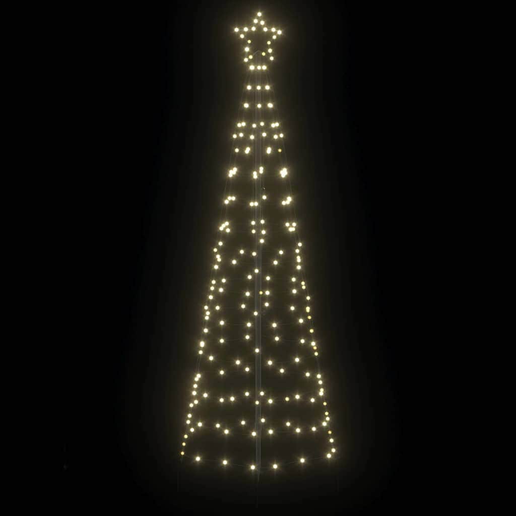 Cozy LED Christmas Tree with Ground Spikes Warm White 250cm Iron - Designer