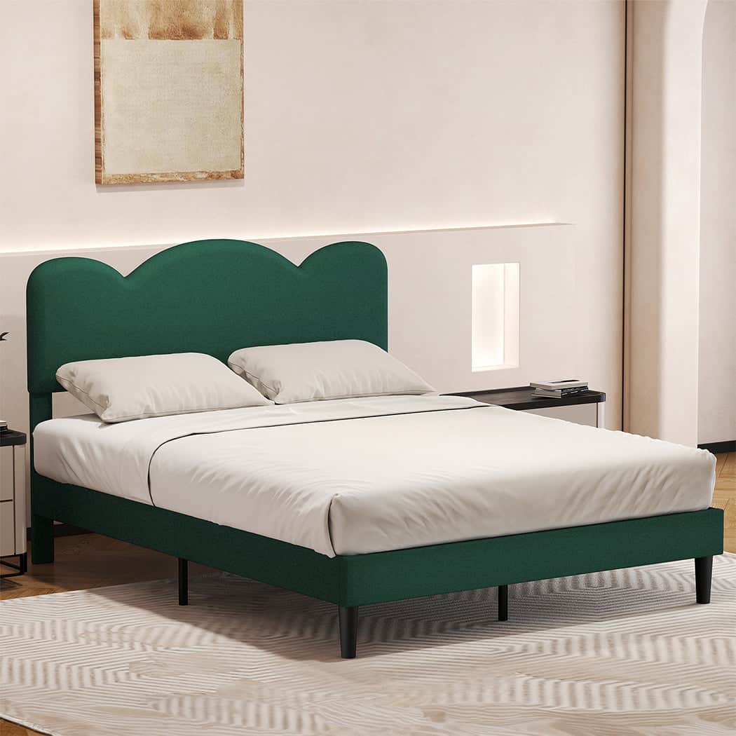 Cozy Queen Bed Frame Adjustable Headboard Mattress  Premium Quality