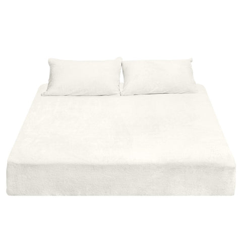 Cozy Winter Bedding: Flannel Fitted Bed Sheet Set with Pillowcase