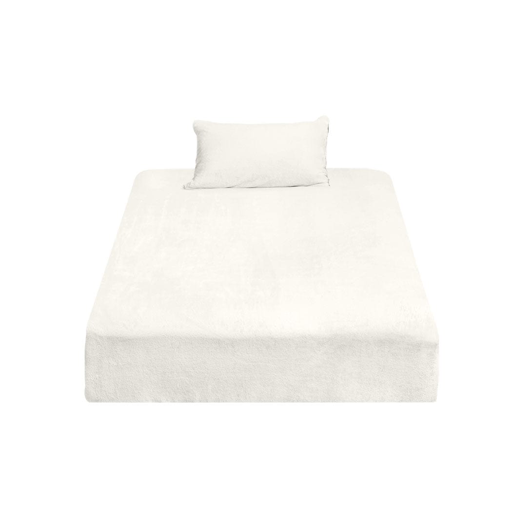 Cozy Winter Bedding: Flannel Fitted Bed Sheet Set with Pillowcase