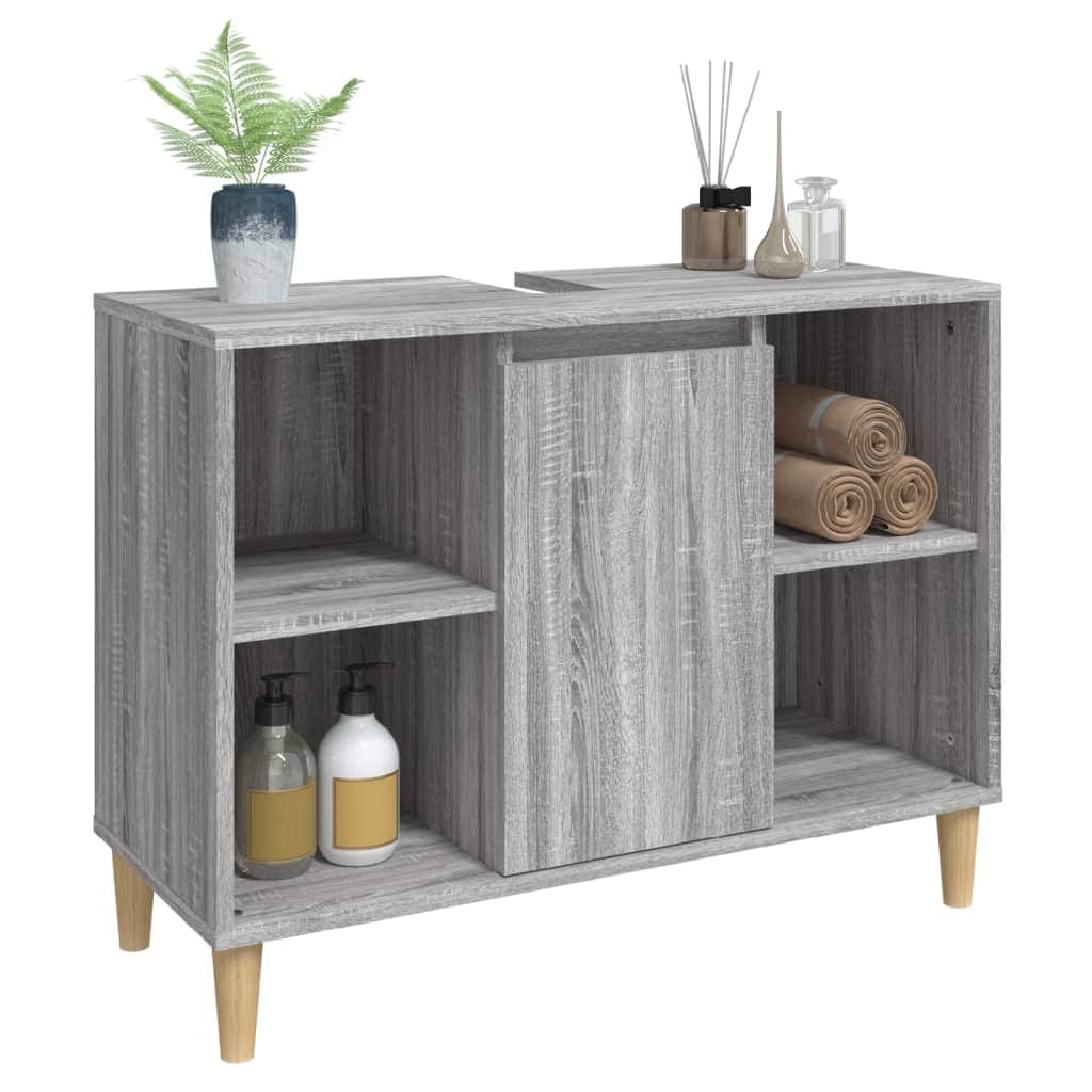 Crafted Vanity Storage Engineered Wood Cabinet White