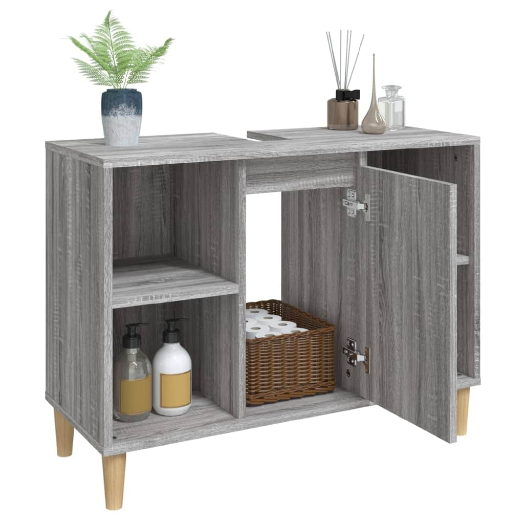 Crafted Vanity Storage Engineered Wood Cabinet White