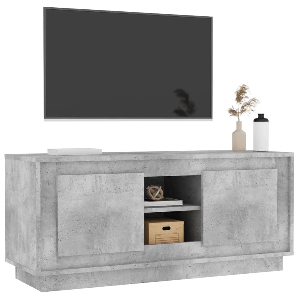Crafted White Engineered Wood TV Cabinet for Stylish Interiors