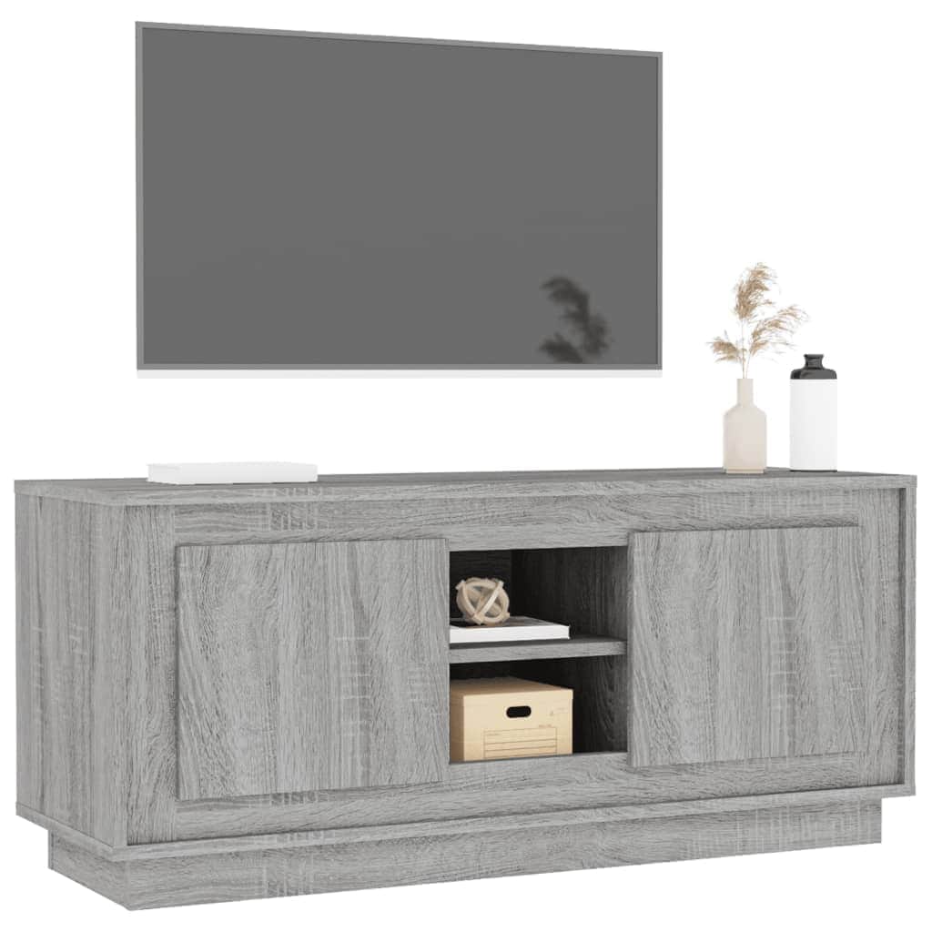 Crafted White Engineered Wood TV Cabinet for Stylish Interiors